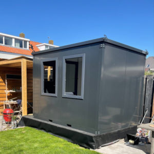 Container garage nero 2x2 metri